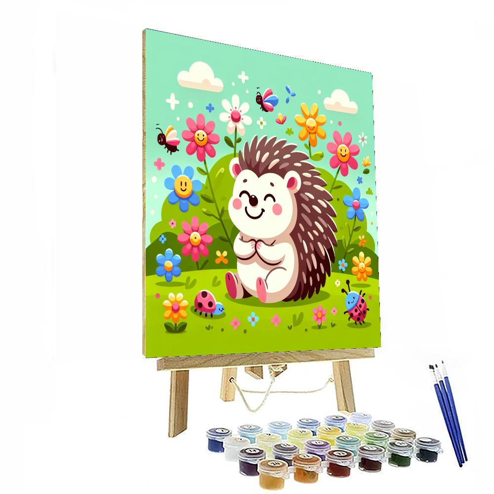 Curious Hedgehog Expedition Paint By Numbers Art