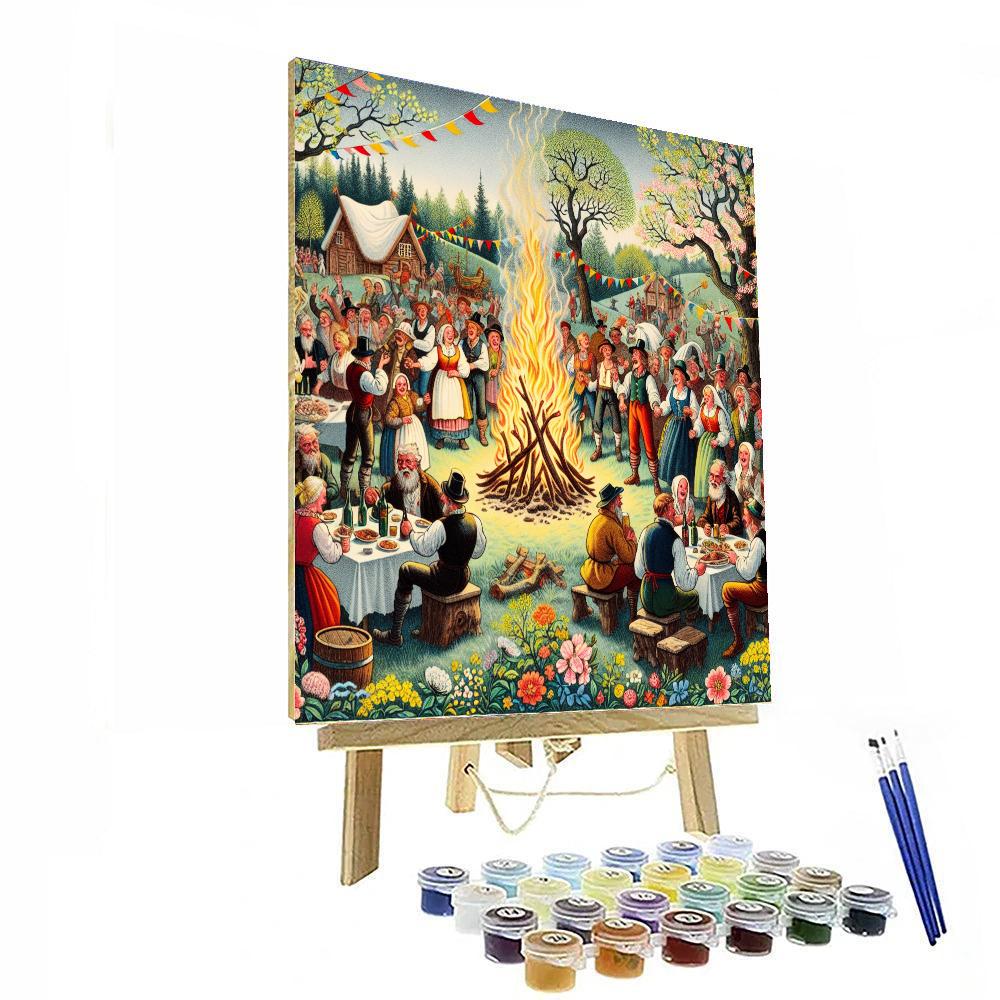Valborgsmässoafton - Sweden Painting By Numbers Kit