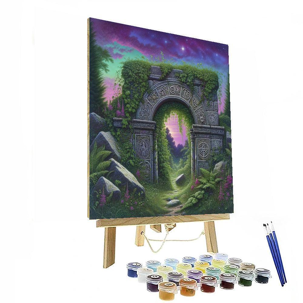 Ancient Mystic Portal DIY Paint By Numbers