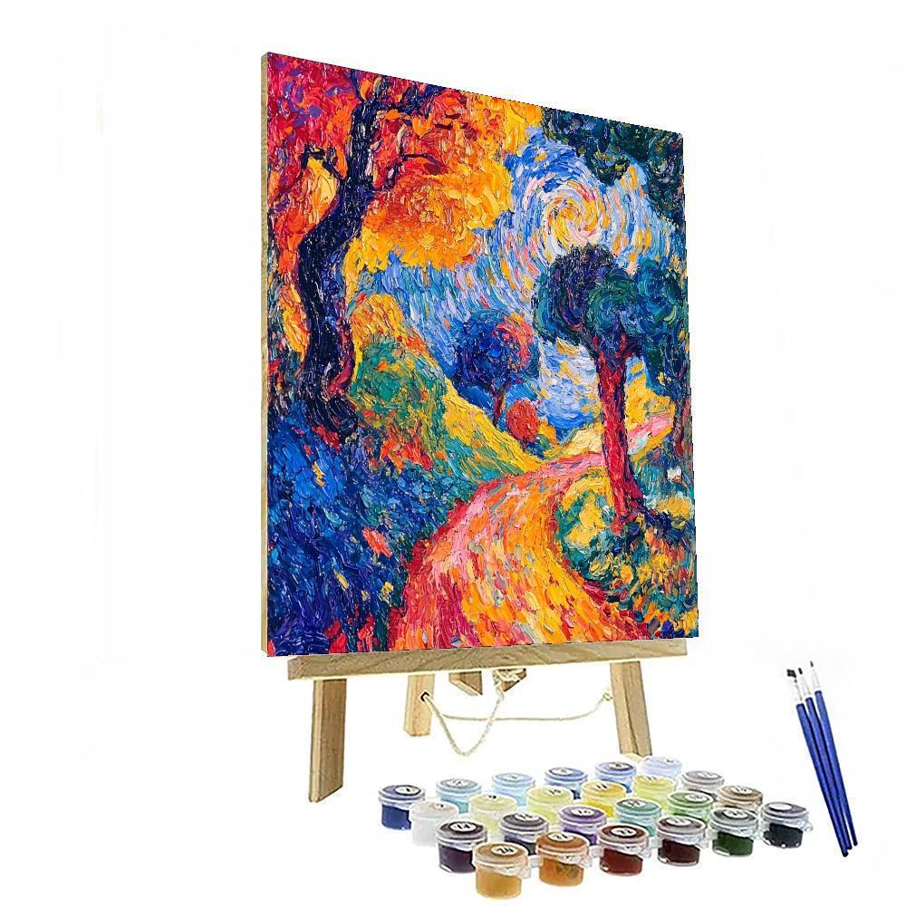 Paul Cézanne Inspired Whirling Colors Of Emotion  Paint By Color