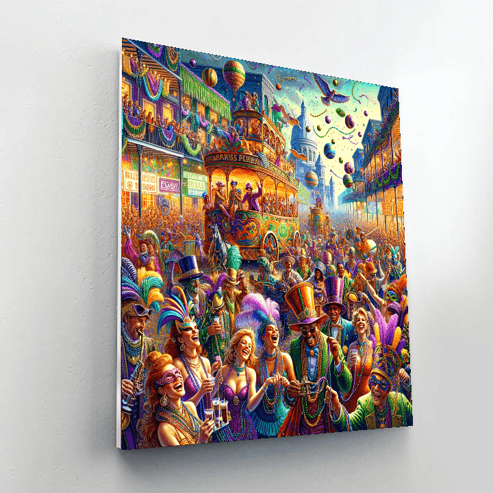 The New Orleans Mardi Gras DIY Paint By Numbers