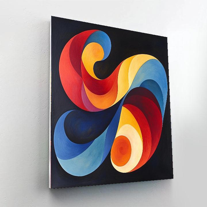 Joan Miró Inspired Cosmic Harmony Whirl  Paint By Number