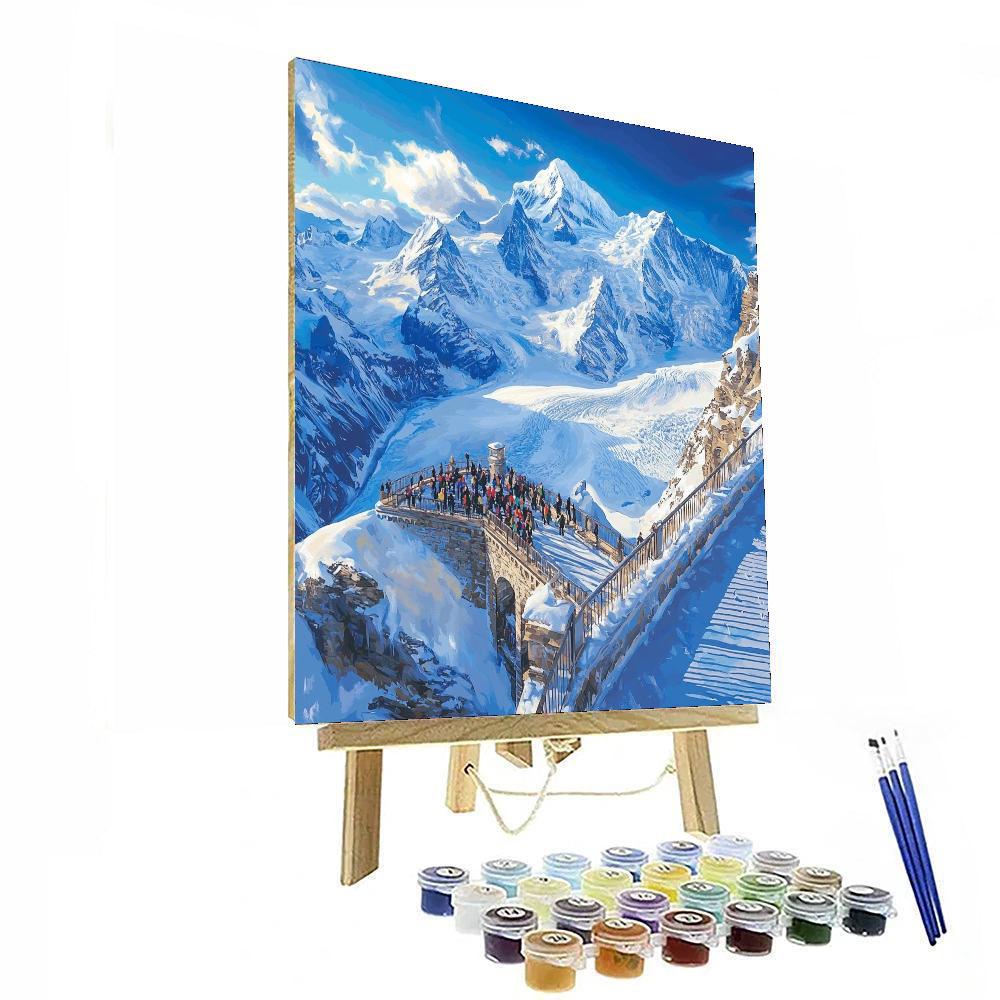Jungfraujoch Number Painting