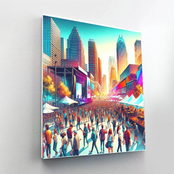 South By Southwest (sxsw) - Austin, Usa Numbered Painting Kits