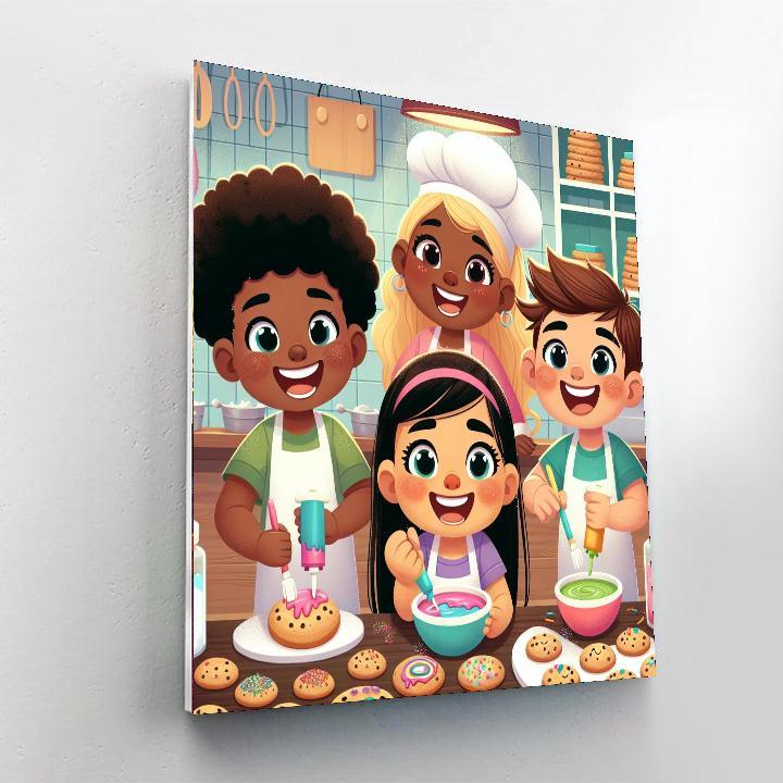 Cheerful Cookie Bakery Paint By Numbers Kits