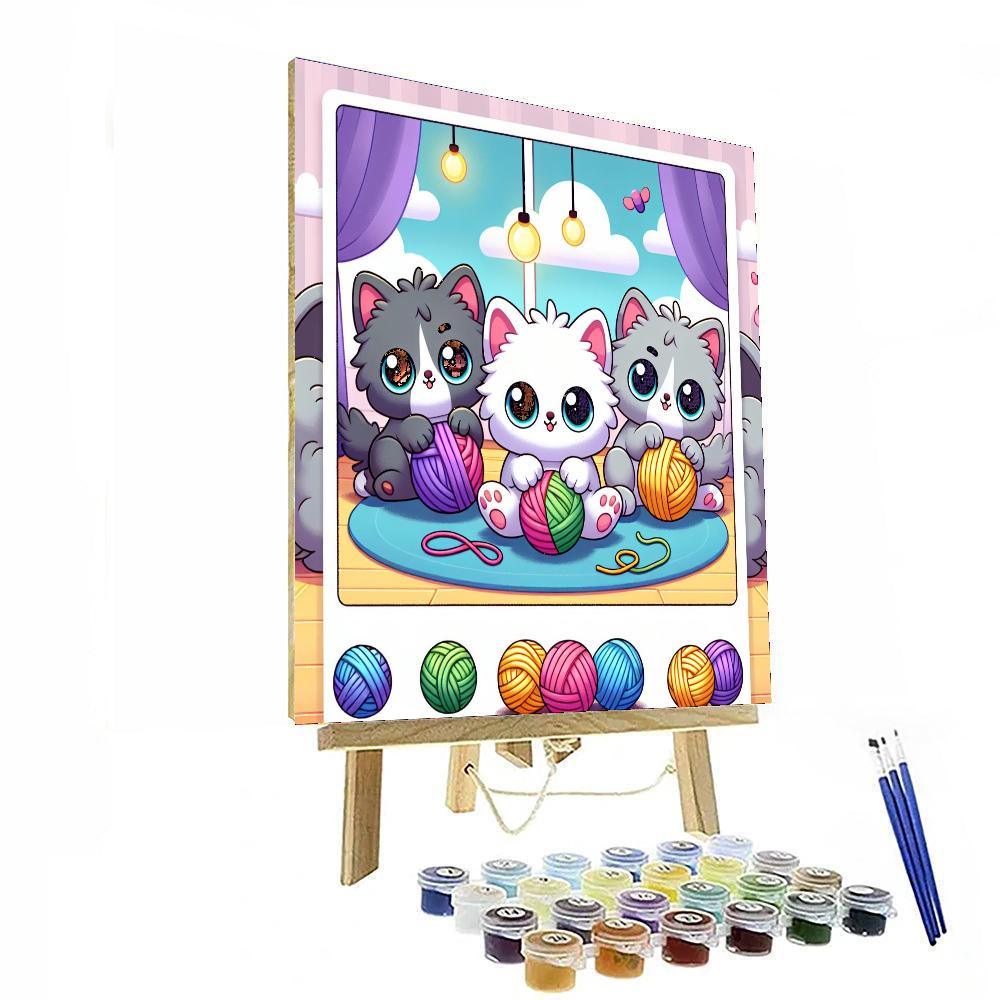 Cute Little Kittens Numbered Painting Kits