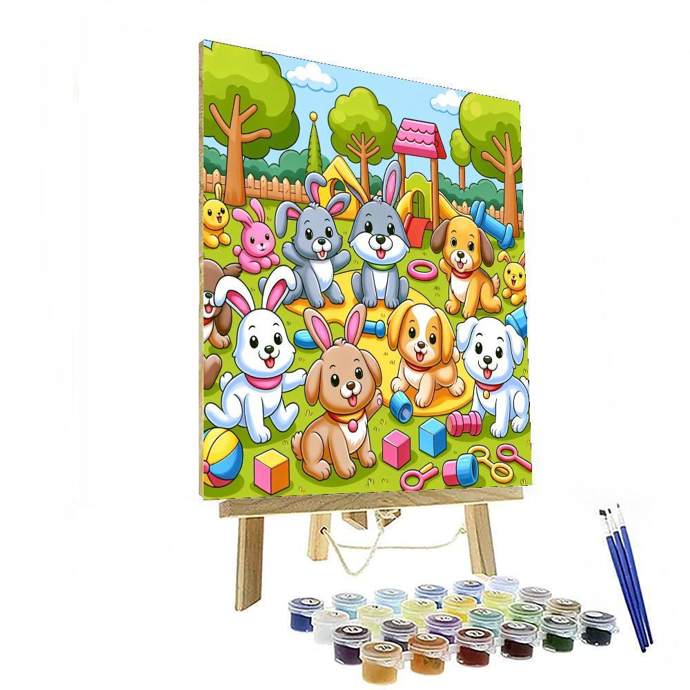 Animal Adventure Team Paint By Numbers Art