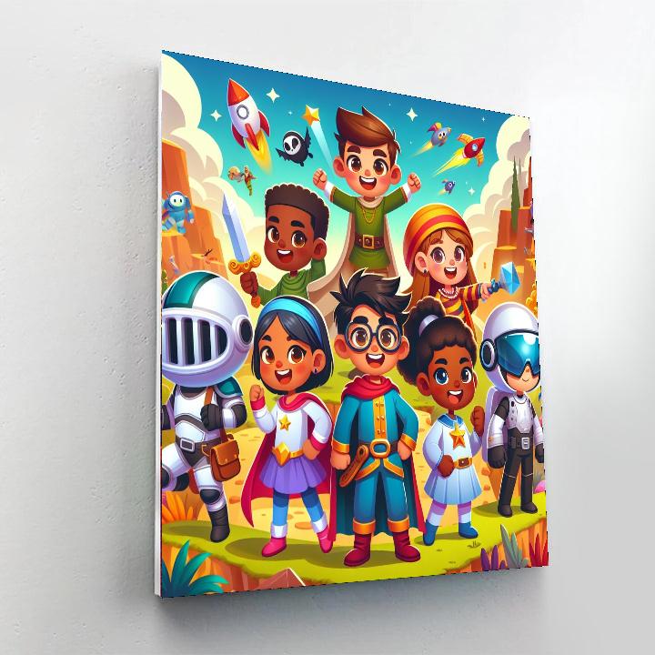 Hero's Journey Number Painting