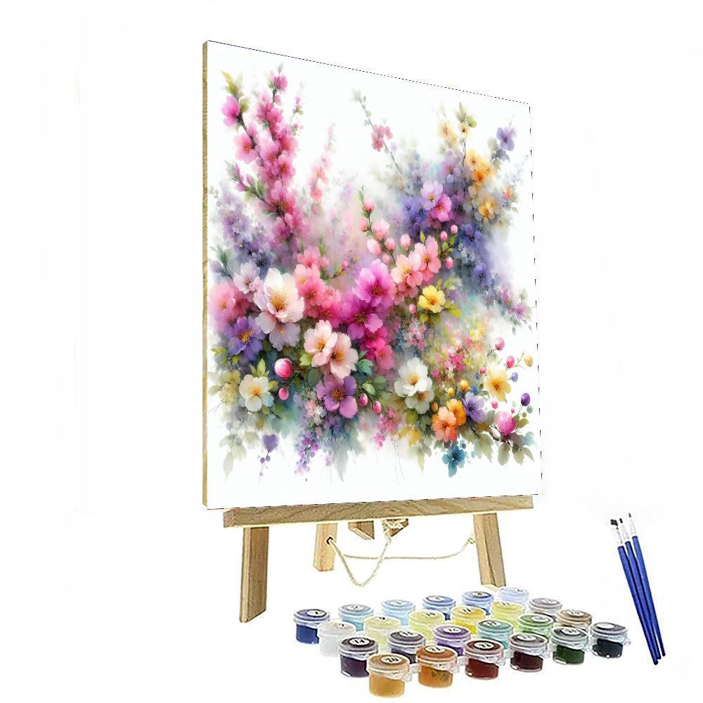 Blossoms Of Springtime Paint By Numbers Art
