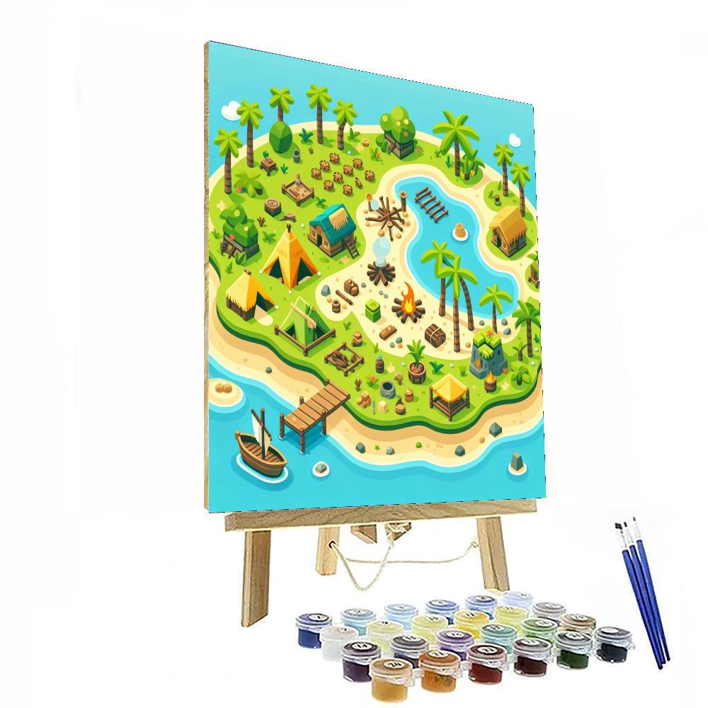 Island Survival Skills Paint By Number