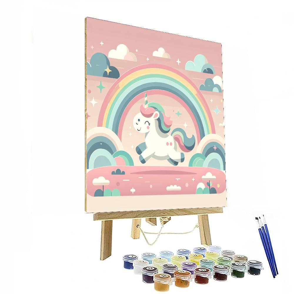 Dreamy Unicorn Journey Paint By Numbers Art