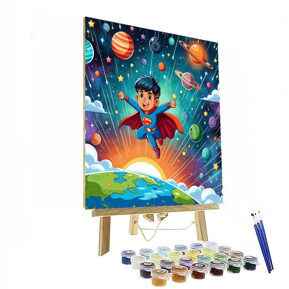 Superhero Adventure Mission Paint By Number