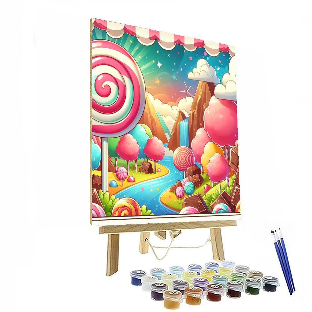 Candy Land Dreams DIY Paint By Numbers
