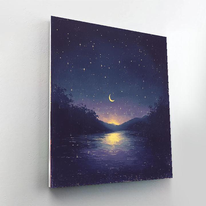 Leonardo Da Vinci Inspired Glimmering Nightscapes  Paint By Number