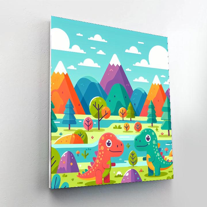 Adventure Dinosaurs Number Painting