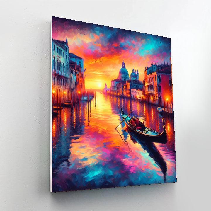 Gondola Romance In Venice Paint By Numbers Art