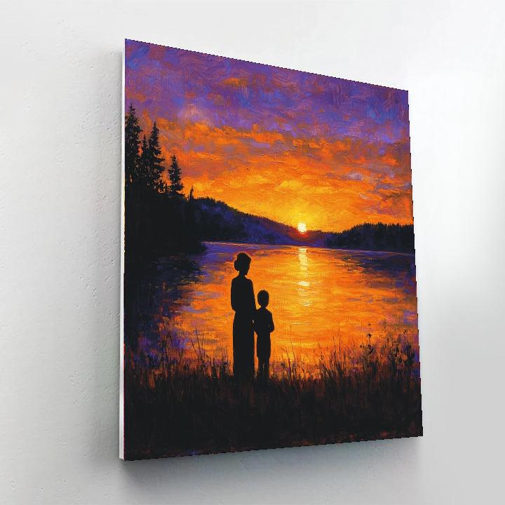 Evening Glow Of Love Numbered Painting Kits
