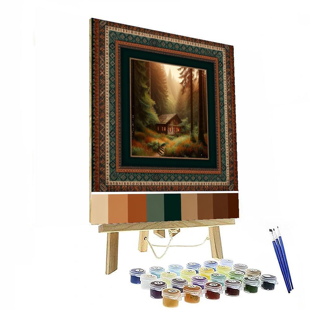 Forest Glen Throw Painting Number Kit