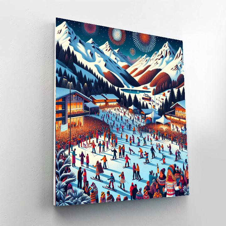 Winter Festival - Queenstown, New Zealand Paint By Numbers Kits