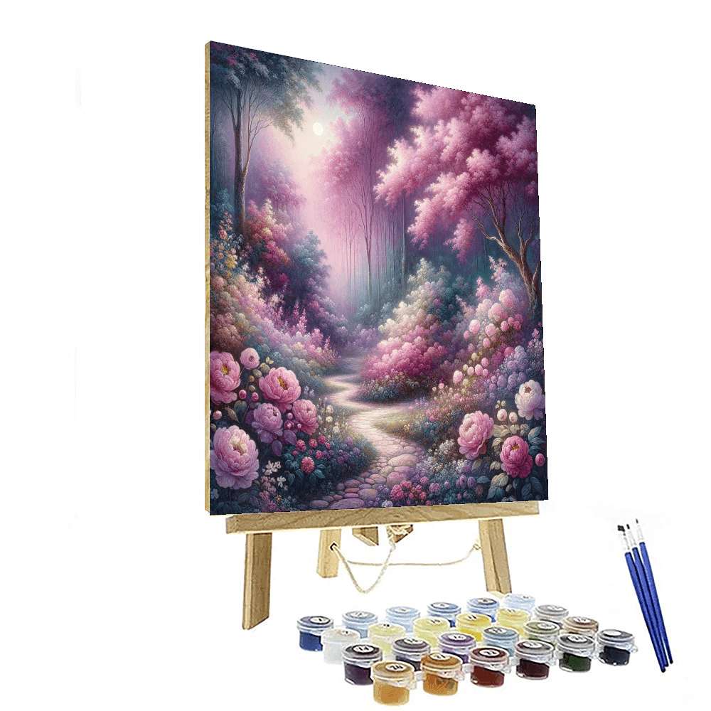 Enchanted Garden Stroll Painting Number Kit
