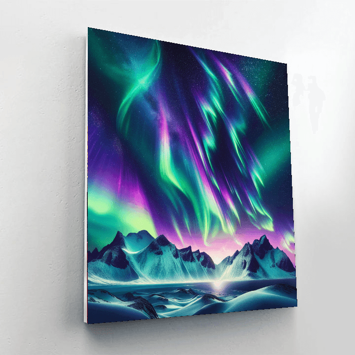 Dancing Lights Of Aurora Paint By Color