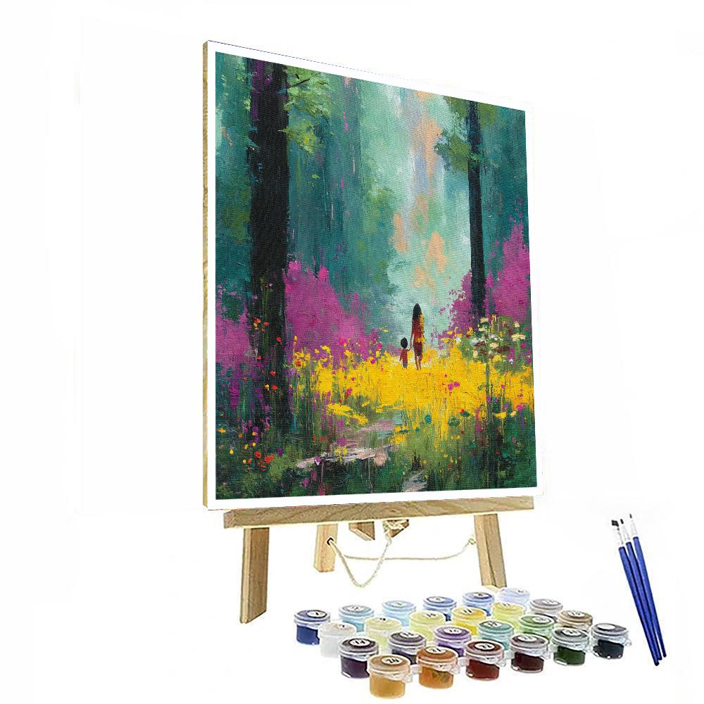 The Gift Of Nature With Mom Painting Number Kit