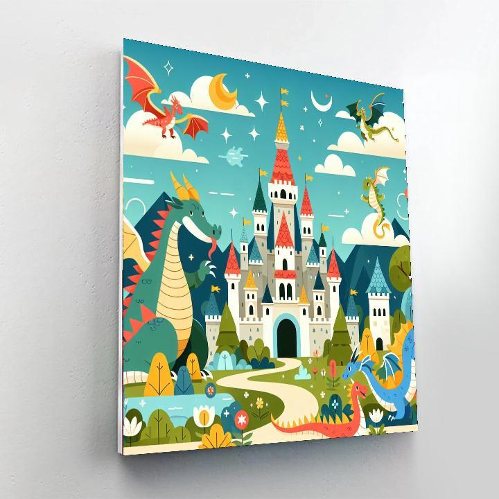 Dragon's Kingdom Adventure Paint By Color