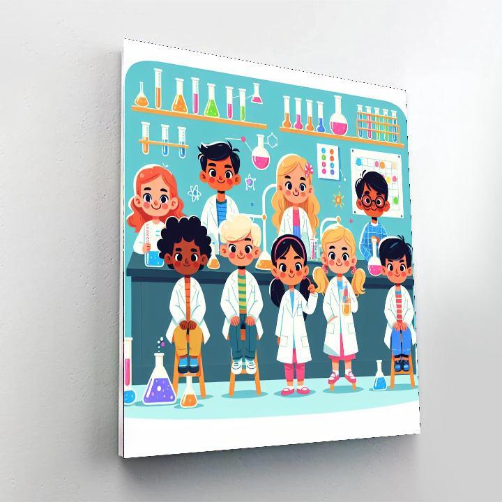 Super Science Lab Painting Number Kit