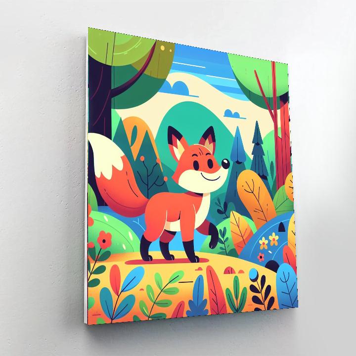 Brave Little Fox Numbered Painting Kits