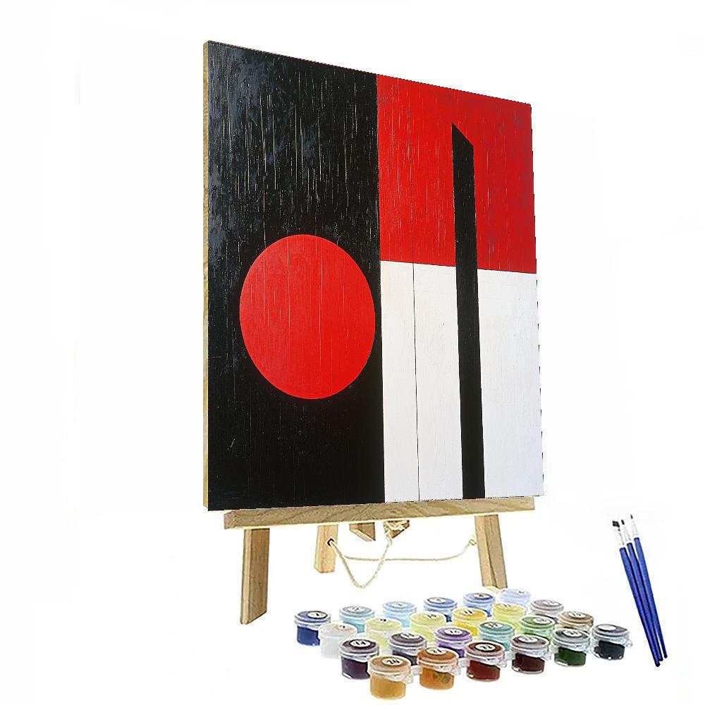 Kazimir Malevich Inspired Crisp Contrasts  DIY Paint By Numbers