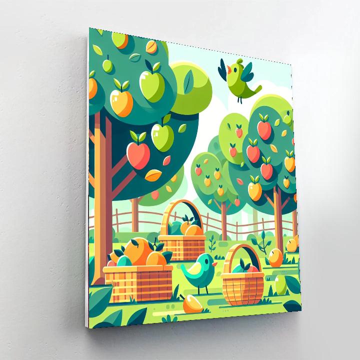 Enchanting Orchard Painting Number Kit