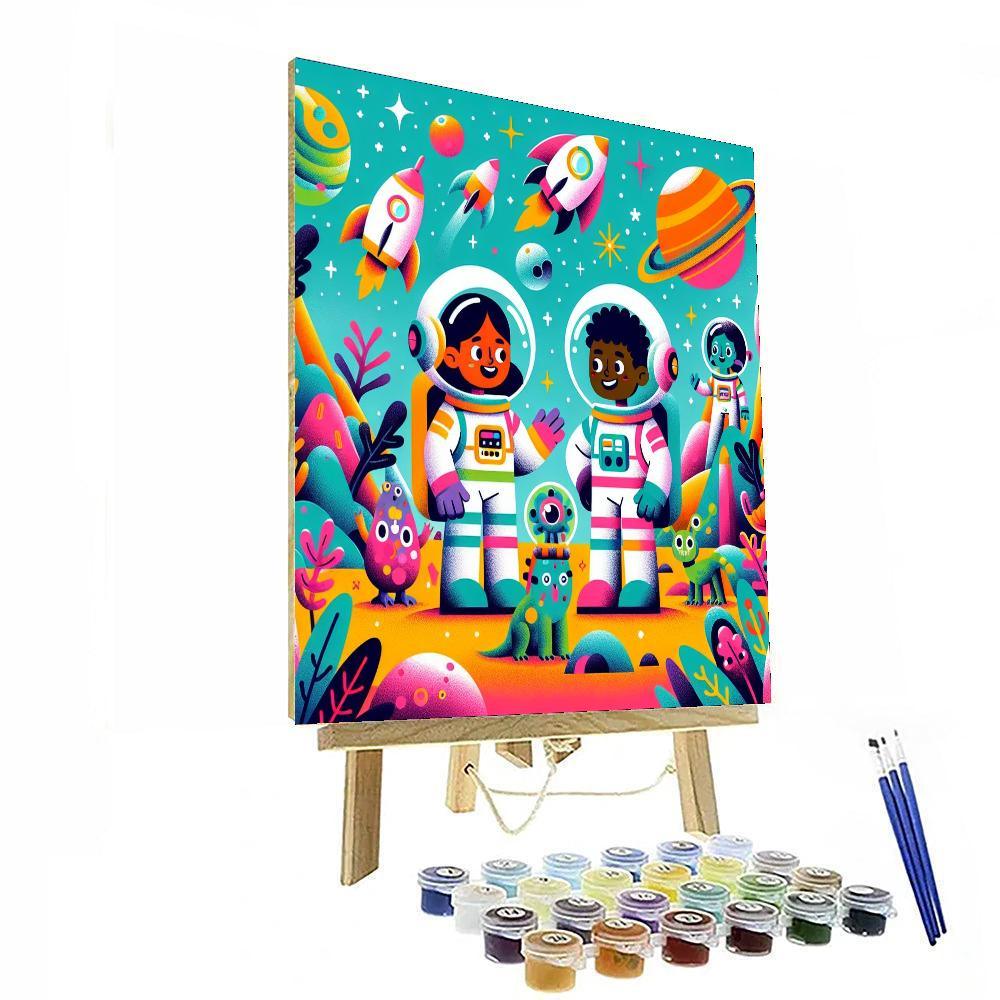Space Safari Expedition Paint By Number