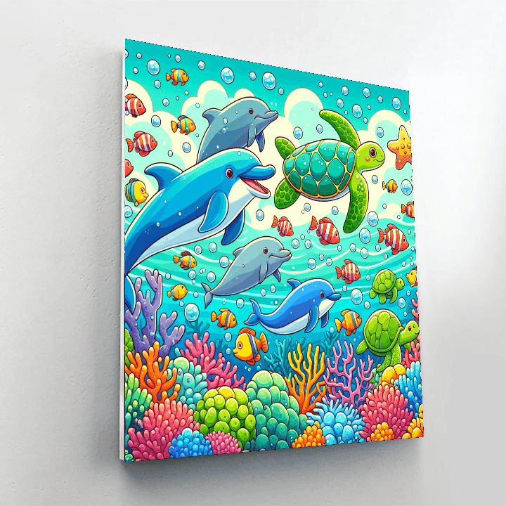 Joyful Ocean Safari DIY Paint By Numbers