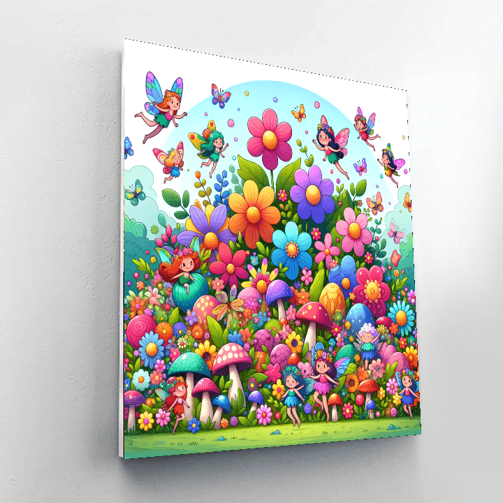 Wondrous Fairy Garden Painting By Numbers Kit