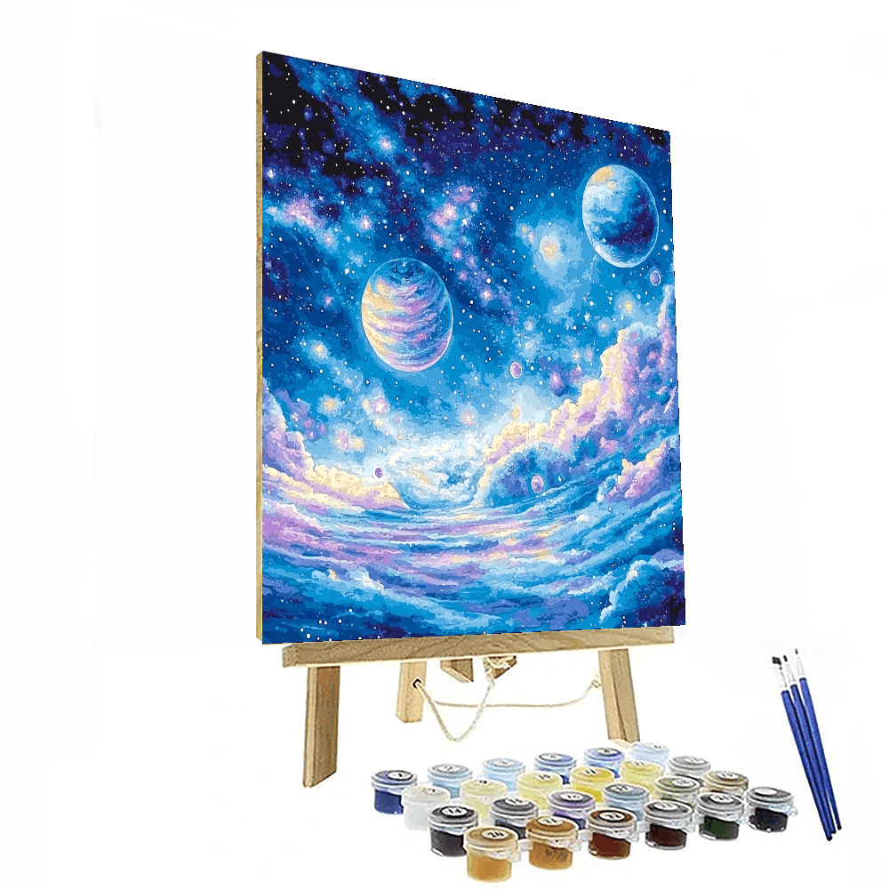 Marc Chagall Inspired Ethereal Celestial Bodies - DIY Painting By Numbers Kit