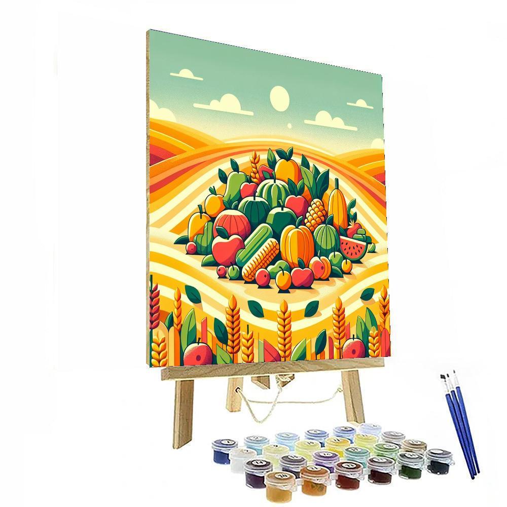 Harvest Time Celebration Numbered Painting Kits