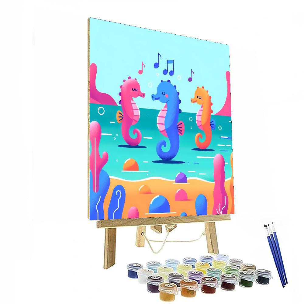 Seahorse’s Secret Symphony Paint By Numbers