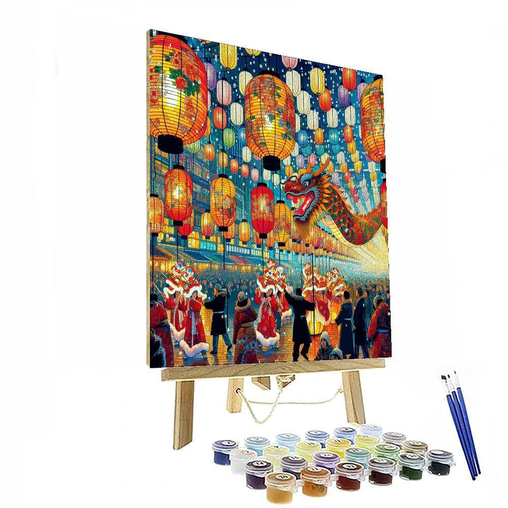 Nagasaki Lantern Festival - Japan Paint By Numbers Kits