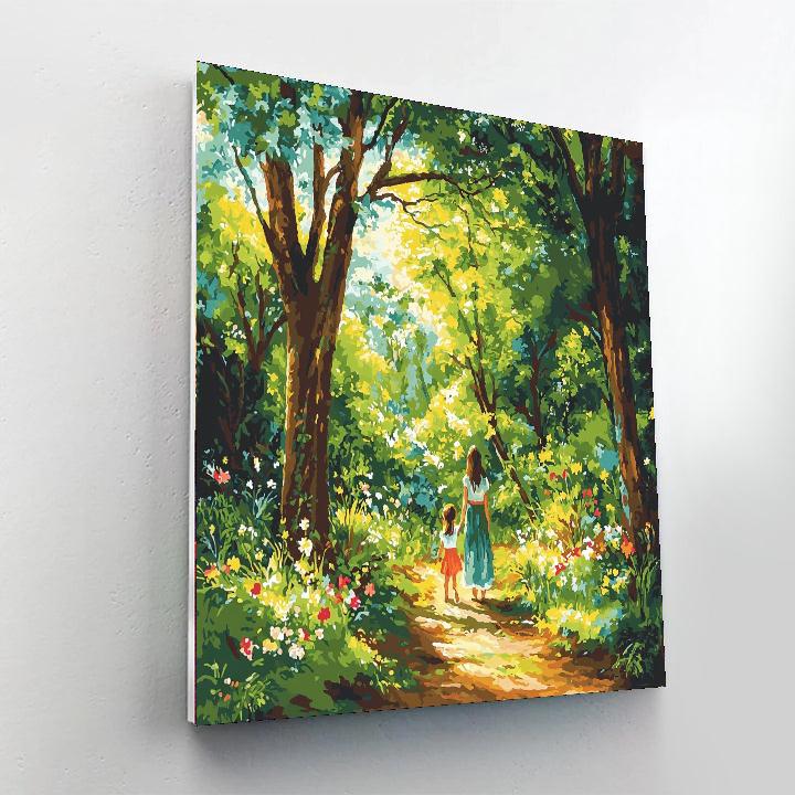 Nature's Little Explorer Number Painting