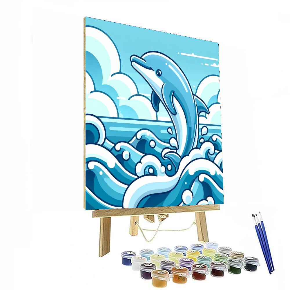 Mystic Dolphin Dive Painting By Numbers Kit