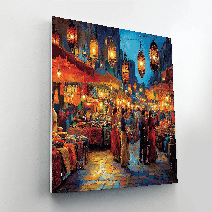 Chiang Mai Night Bazaar - Thailand Paint By Number