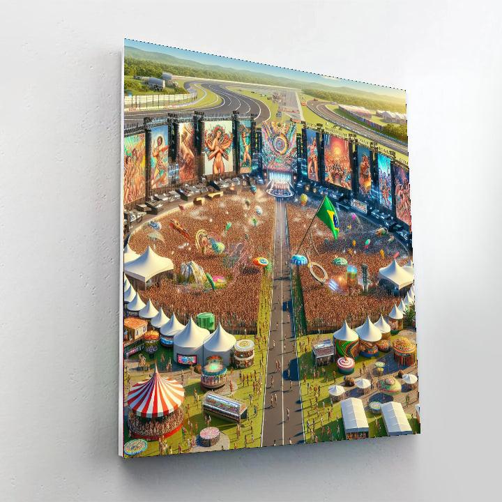 Lollapalooza - São Paulo, Brazil Numbered Painting Kits