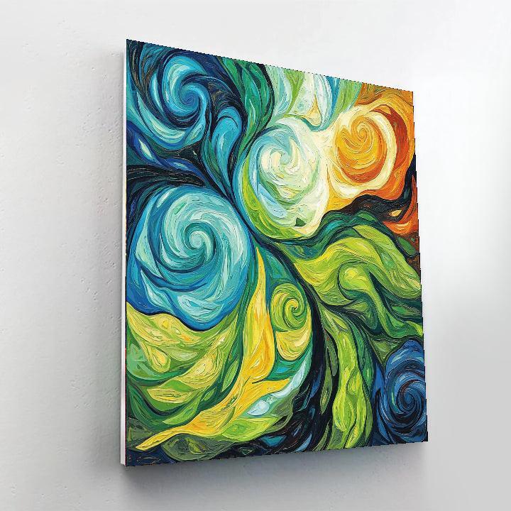 Jean-Michel Basquiat Inspired Abstract Nature  Paint By Color