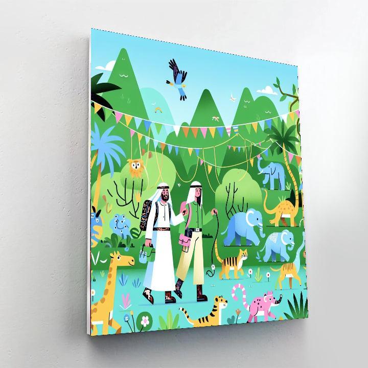 Jungle Exploration Trek Numbered Painting Kits