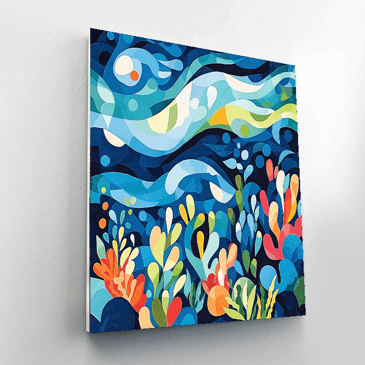 Paul Klee Inspired Ocean Dance  Paint By Numbers Art