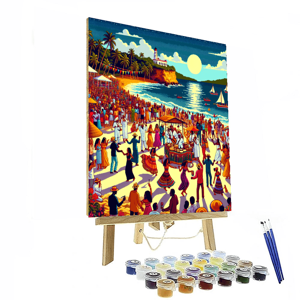 Día De San Juan - Puerto Rico Numbered Painting Kits