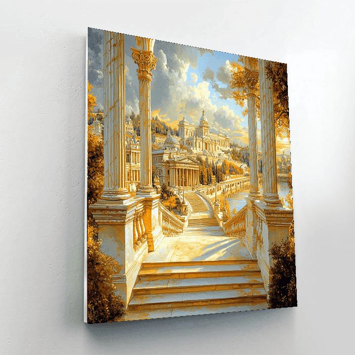 Giovanni Paolo Panini Inspired Timeless Architectural Beauty  Painting By Numbers Kit