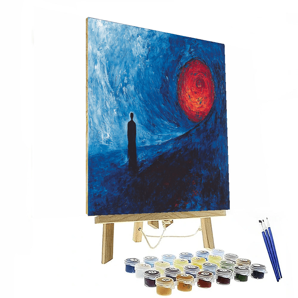 Edvard Munch Inspired Melancholic Reverie  Paint By Color