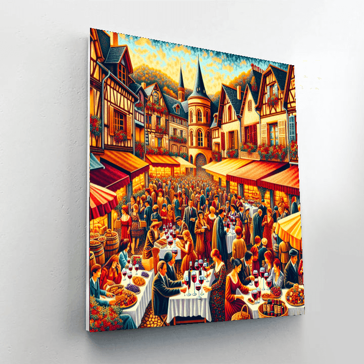 Beaujolais Nouveau Festival - France Numbered Painting Kits