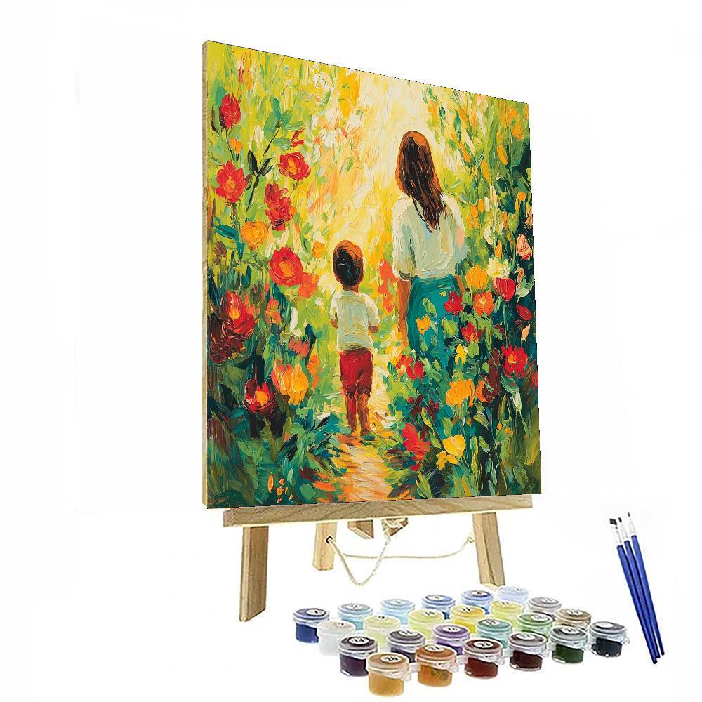 Mom's Heart Garden Painting Number Kit